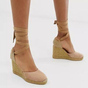 ALDO tan espadrille wedges